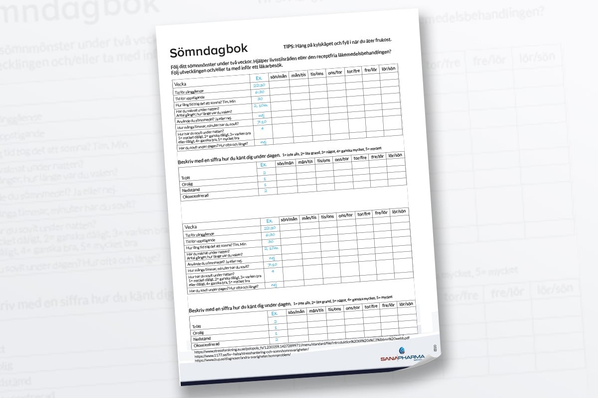 Sovndagbok bild